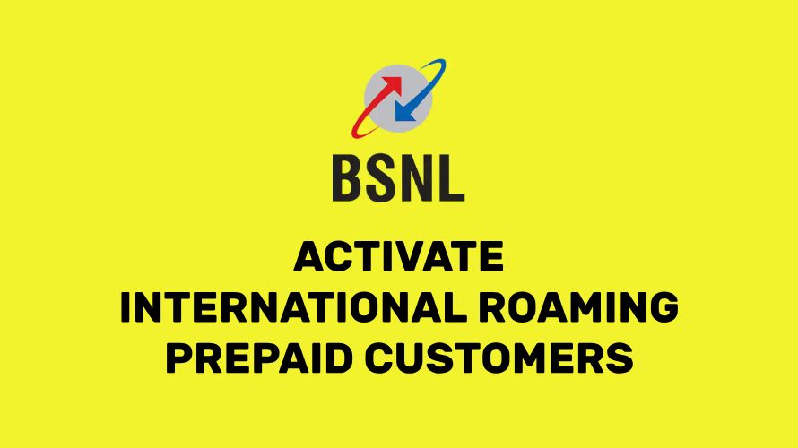 BSNL International Roaming Prepaid Number