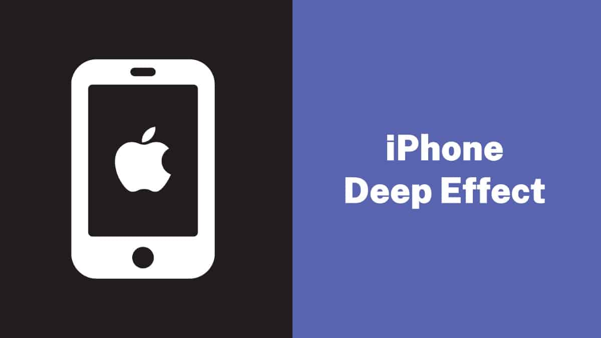 Deep Effect on iPhone Wallpaper