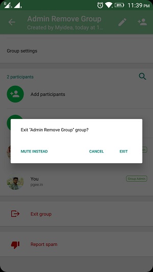 whatsapp group admin remove 6