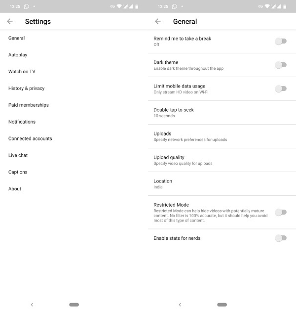 youtube dark theme enable screen 3