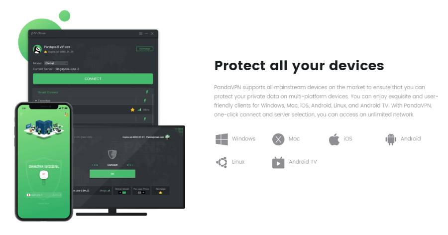 PandaVPN-Devices