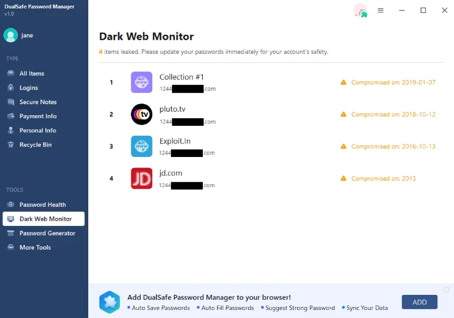 Monitor-the-dark-web