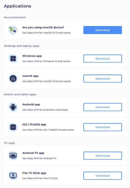 AtlasVPN-Downloads