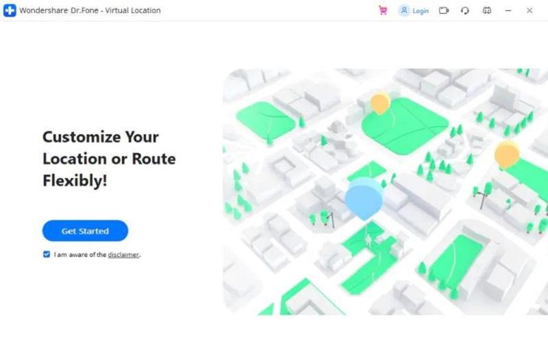 launching drfone virtual location