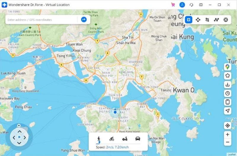 selecting the map location