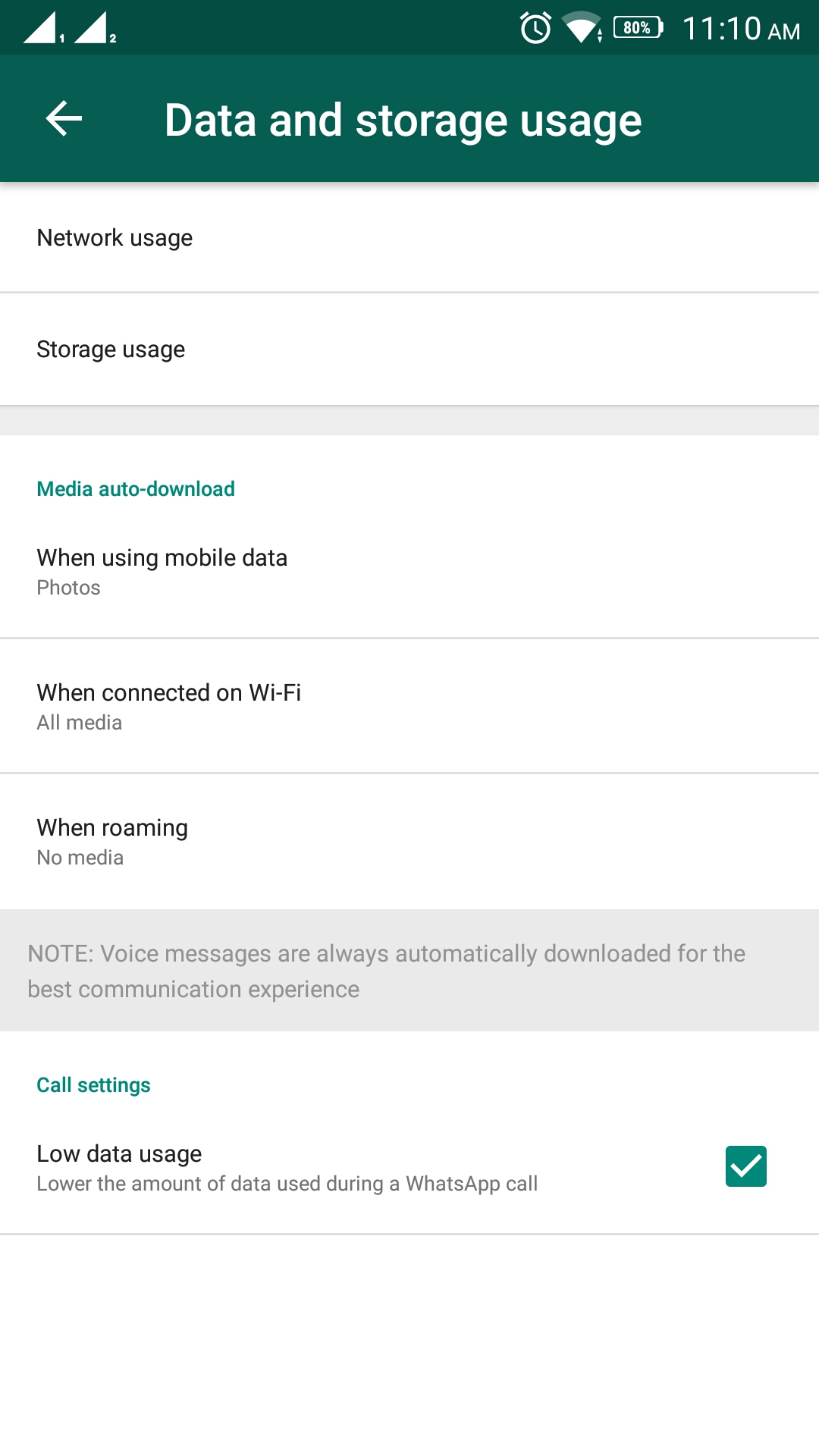 whatsapp clear chat data step 2