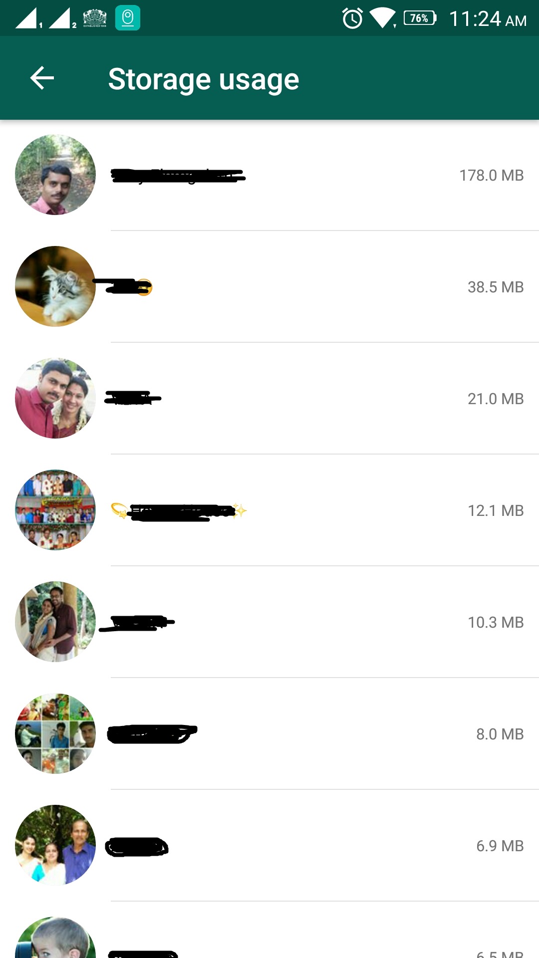 whatsapp clear chat data step 3