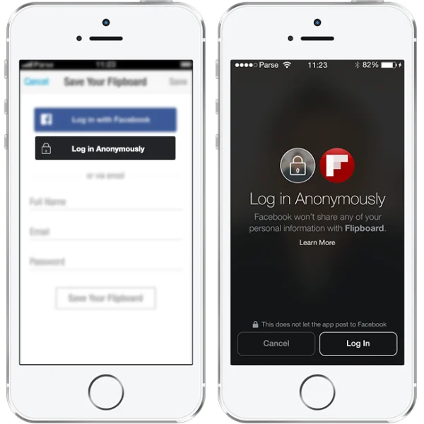 Facebook Introduces Anonymous Login to maintain the privacy of its users