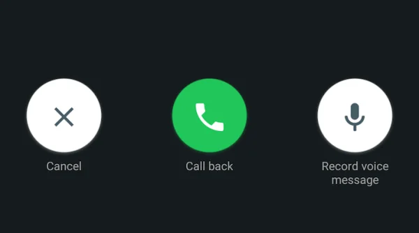 WhatsApp Added Call Back and Voice Mailing Feature in Android