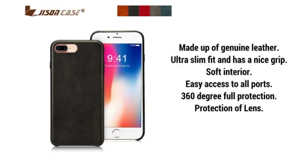 Jisoncase Leather Slim Fit Back Case for iPhone 7/8 - Review