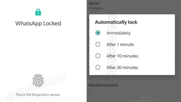 WhatsApp Fingerprint Authentication for Android Soon Be Available