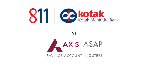 Axis ASAP vs Kotak 811 - Comparison of Digital Saving Accounts