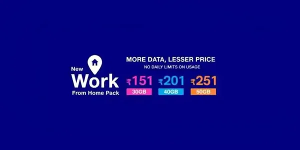 Jio Reduced Data Benefits of Work From Home Plan Now offering only 50GB