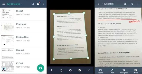 Best 3 Non-Chinese Document Scanner App for Android