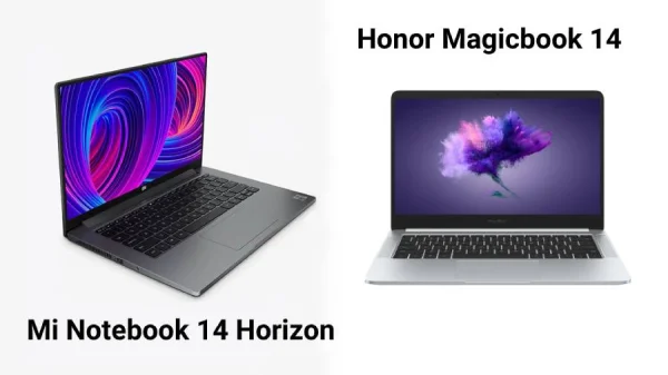 Comparison of Mi Notebook 14 Horizon and Honor Magicbook 14