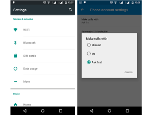 How to set default SIM selection for dual SIM Android Phone