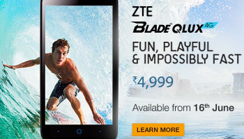 ZTE Blade Qlux 4G Launched in India at a Price of Rs. 4,999