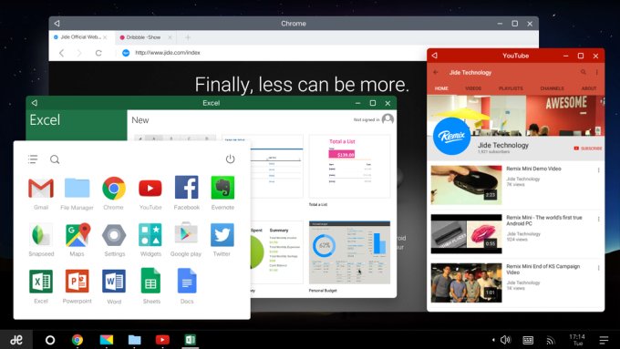 Jide’s Slick Remix OS Tweaks Android For PC-Style Productivity 1 remix os