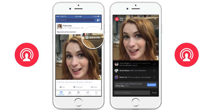 Facebook fights Periscope by showing Live videos higher than saved streams 1 facebook live
