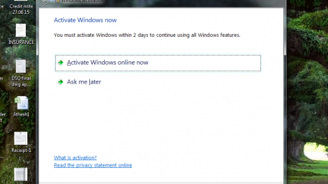 windows activation alert