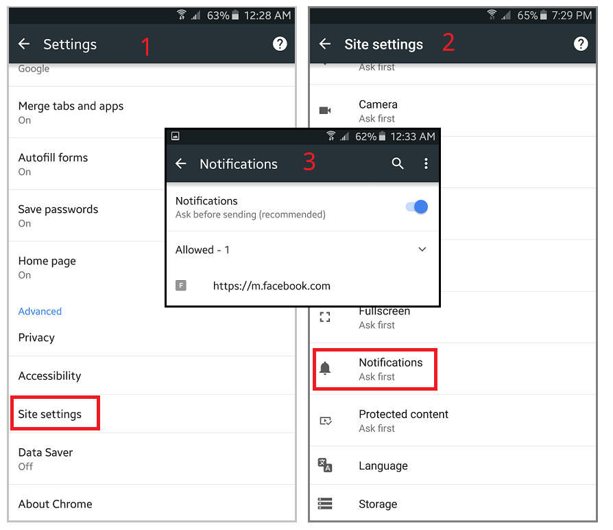 How to turn off web page notifications in Chrome