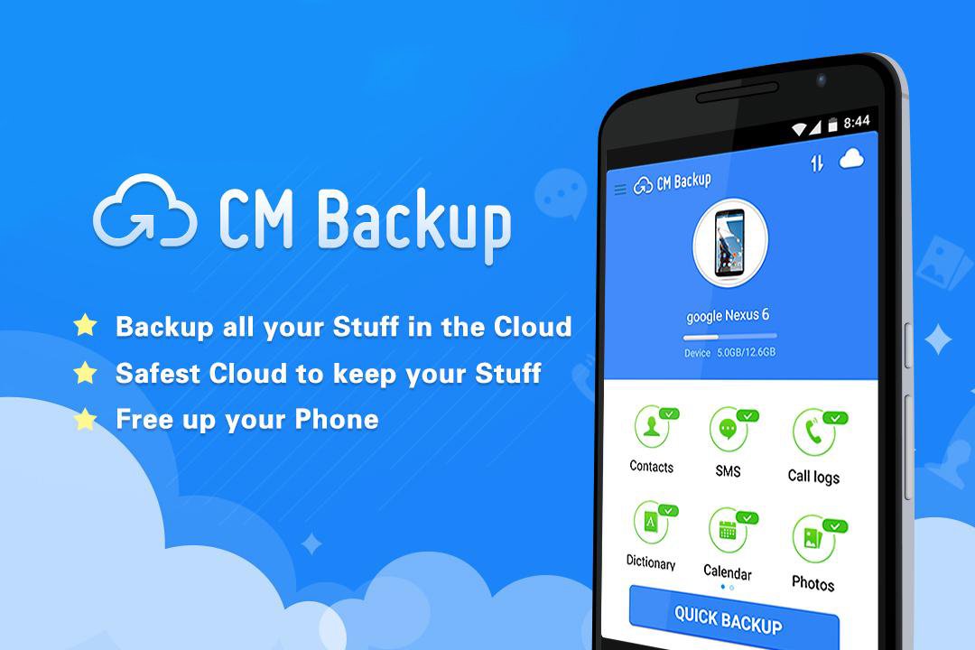 CM Backup Review – Cloud Service to Backup Contact, SMS and Logs