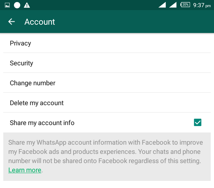 whatsapp-do-note-share-account-information