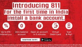 Get Free Instant International Virtual Debit Card From Kotak 811