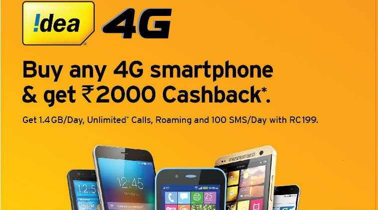 idea 4g-smartphone-cashback-offer