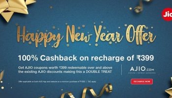 Jio New Year Offer 2019 With Happy New Year Recharge of Rs. 399