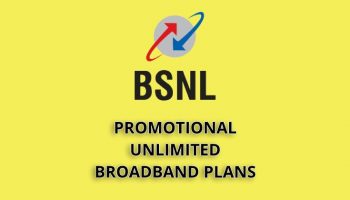 Promotional Unlimited BSNL Broadband Plans April 2019