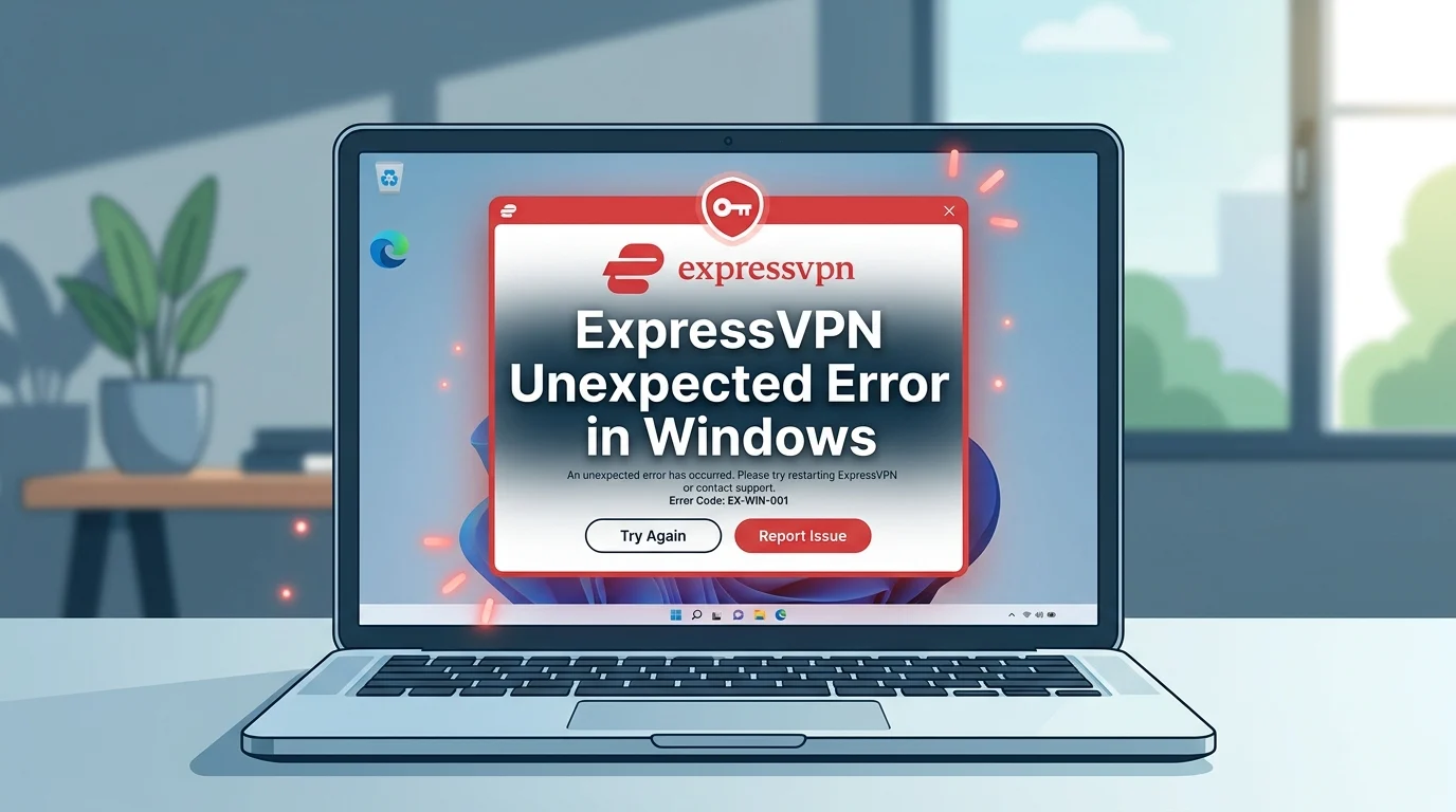 ExpressVPN Unexpected Error in Windows