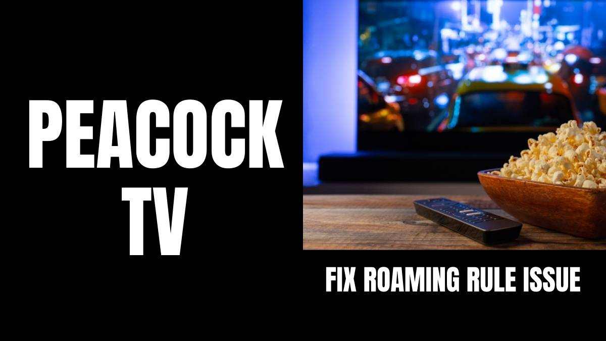 peacock not working on samsung tv