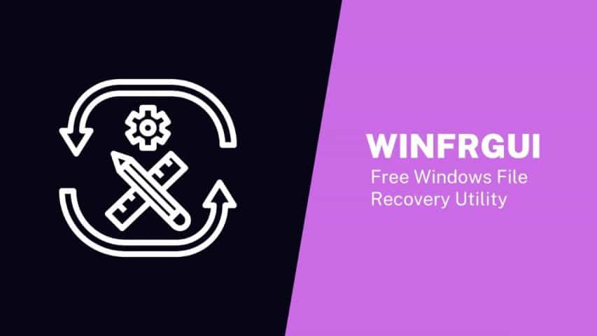 Winfrgui - Free Windows File Recovery Utility