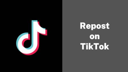 Repost on TikTok