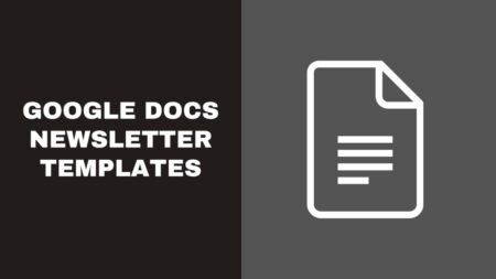 Google Docs Newsletter Templates