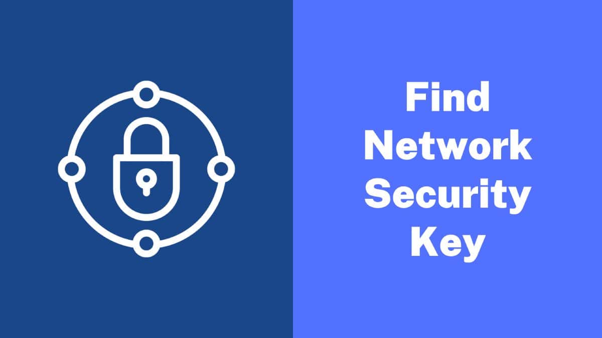 Find Network Security Key