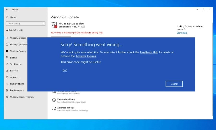 0x0-0x0-Error Code-1