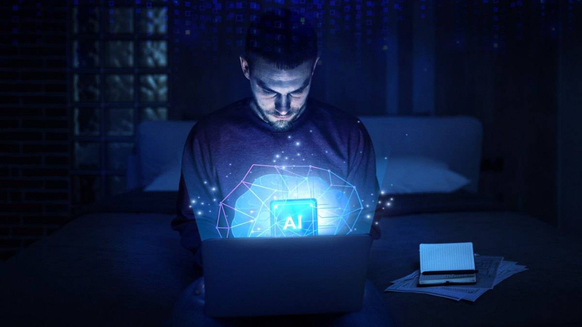 a-man-is-using-ai-for-work