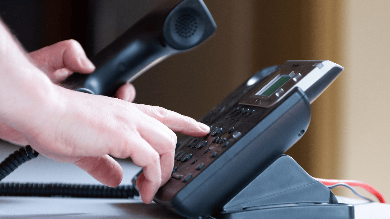 Office space of a business that uses computer telephony integration to improve tasks like routing calls and logging call data.