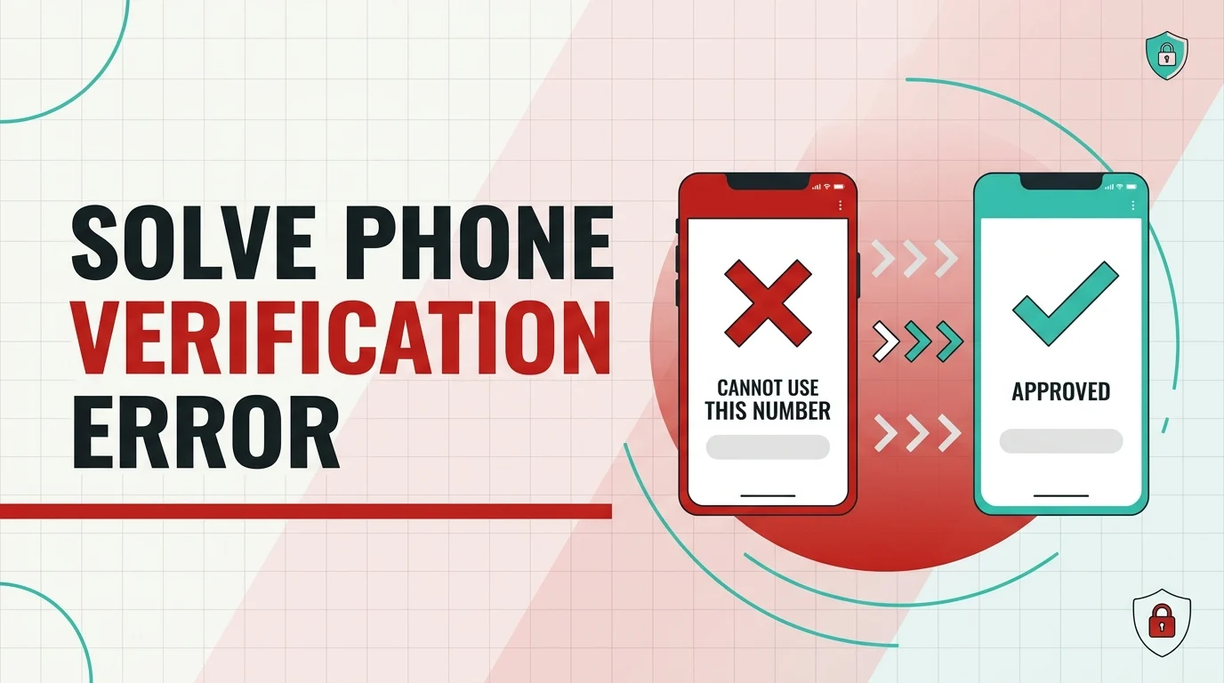 Why I am seeing This phone number cannot be used for verification and How to Solve it