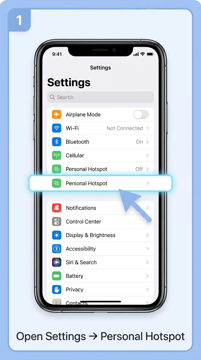 Find-Mobile-Hotspot-Password-on-iPhone-and-Android-Step-1