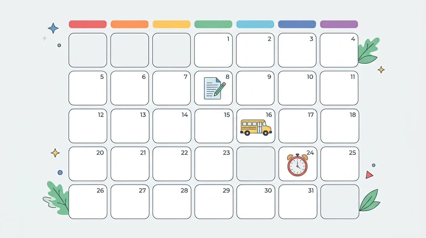 school event calendar